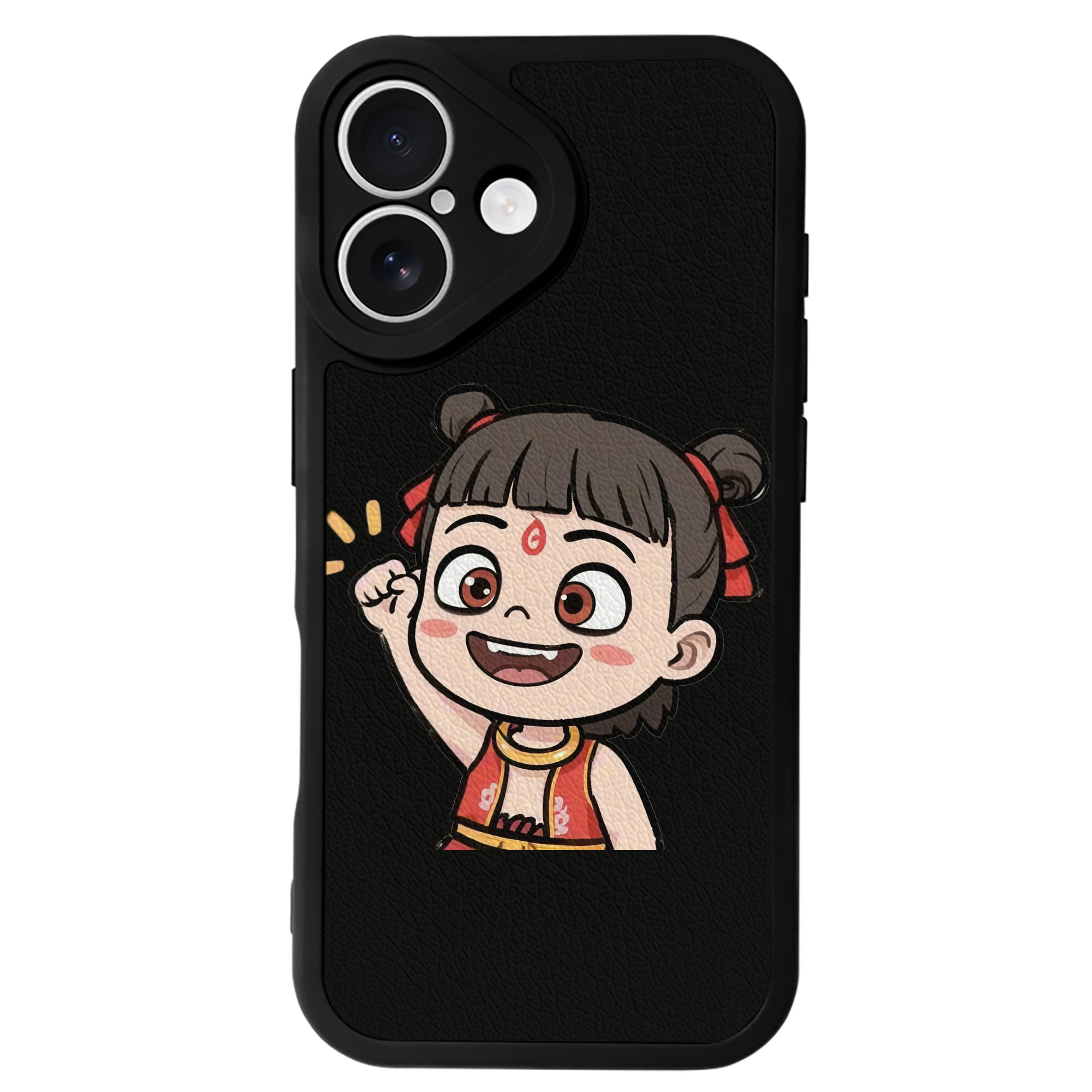（画像用） Ne Zha 2 ナタ 魔童の大暴れ 【iPhone 16シリーズ対応】シリコンスマホケース（レザー調） 材質：シリコン